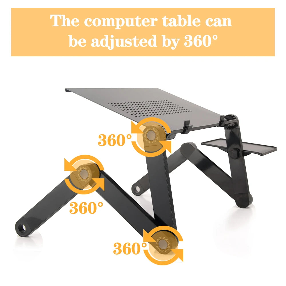 Computer stand, foldable and portable