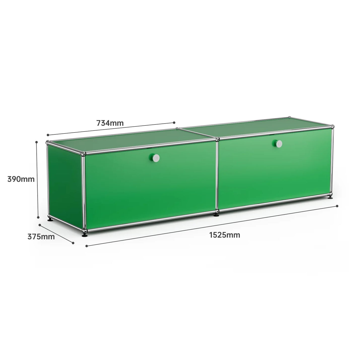 Living room side cabinet, stainless steel metal panel