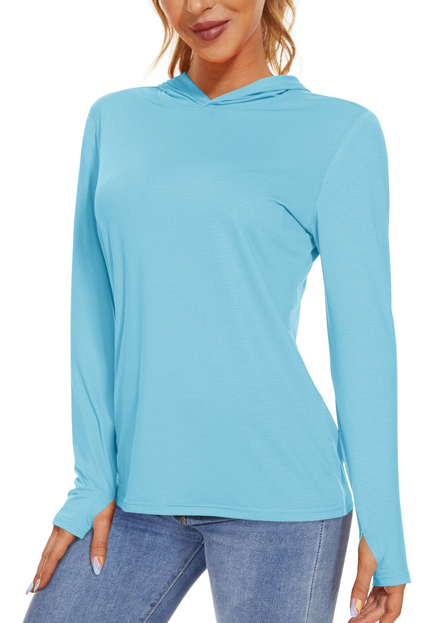 Long Sleeve Sports T-Shirt with Hood