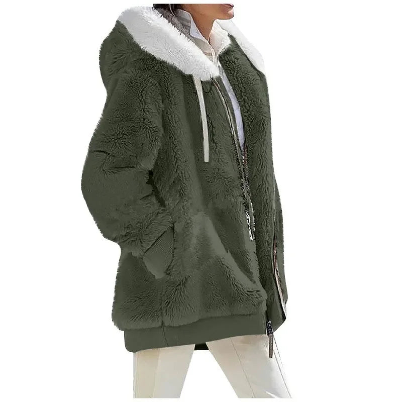 Women's casual cashmere coat