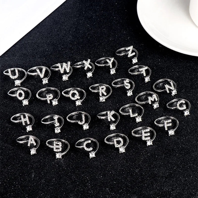 Soft ring for women, letter ring