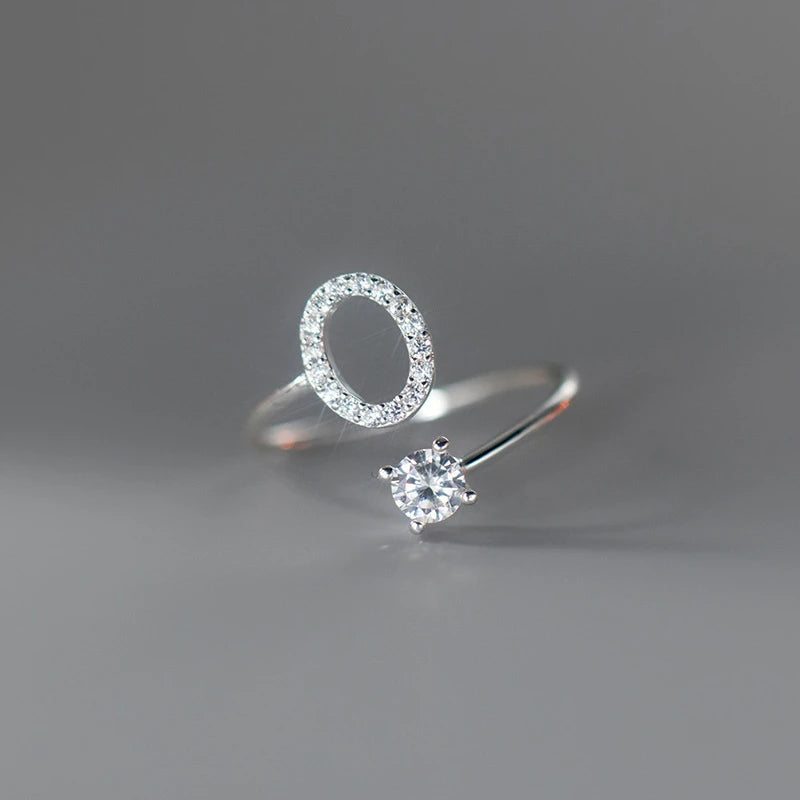 Soft ring for women, letter ring