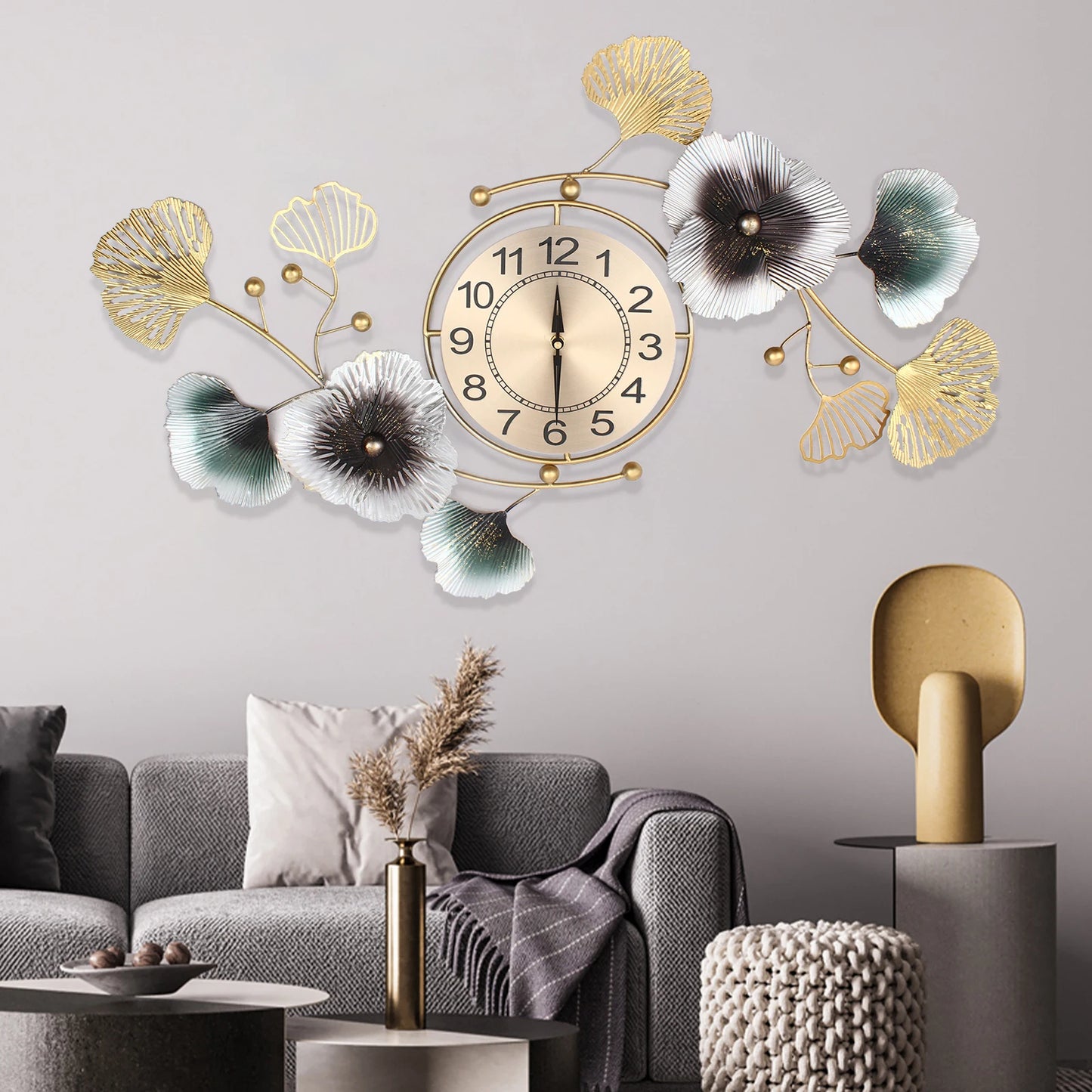 Wall clock with distinctive decoration