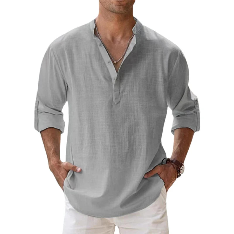 Men's lightweight casual cotton shirt