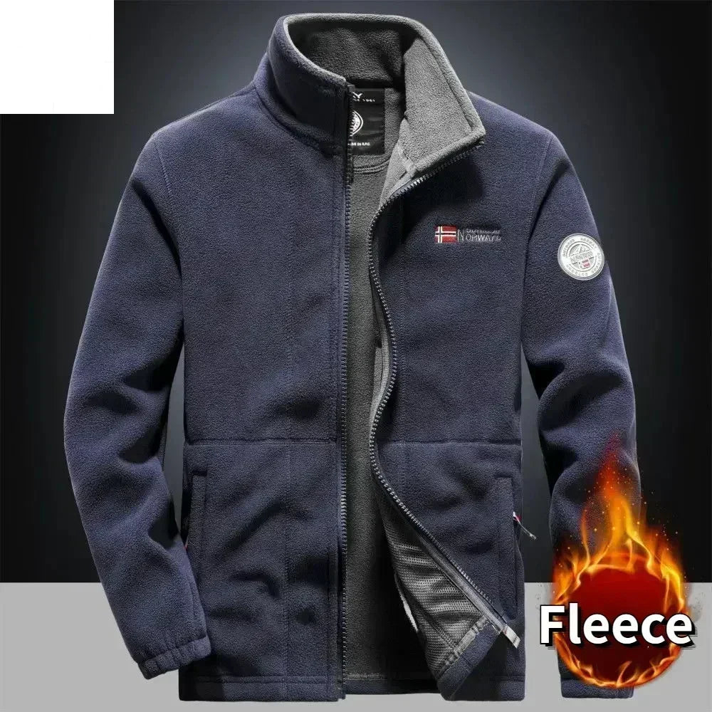 Men's Winter Warm Fleece Jacket Windproof Outerwear