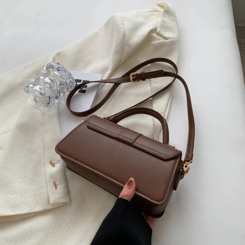 Women's PU Leather Shoulder Bag - Elegant Crossbody Bag