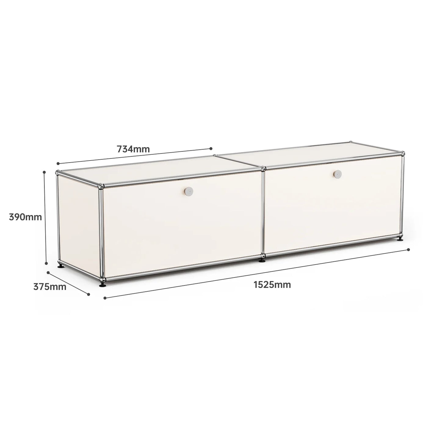 Living room side cabinet, stainless steel metal panel