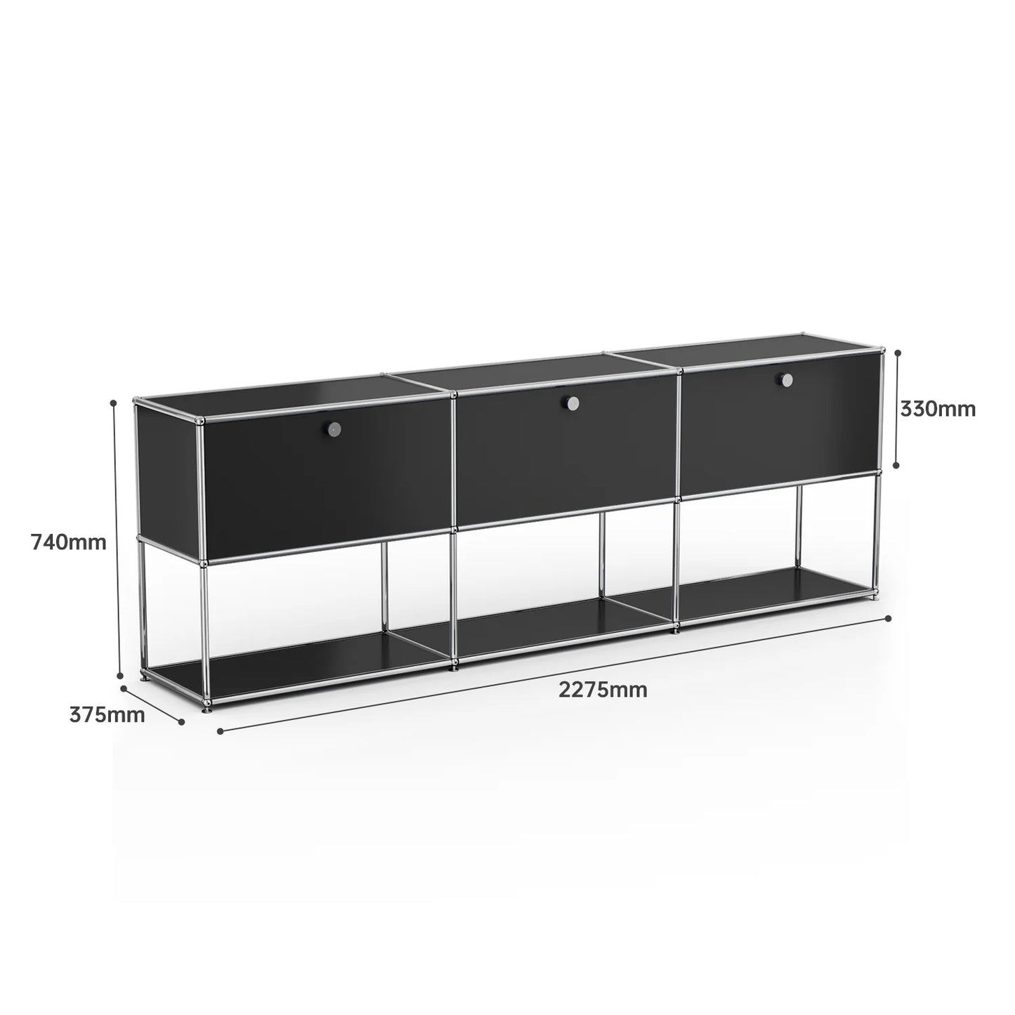 Living room side cabinet, stainless steel metal panel