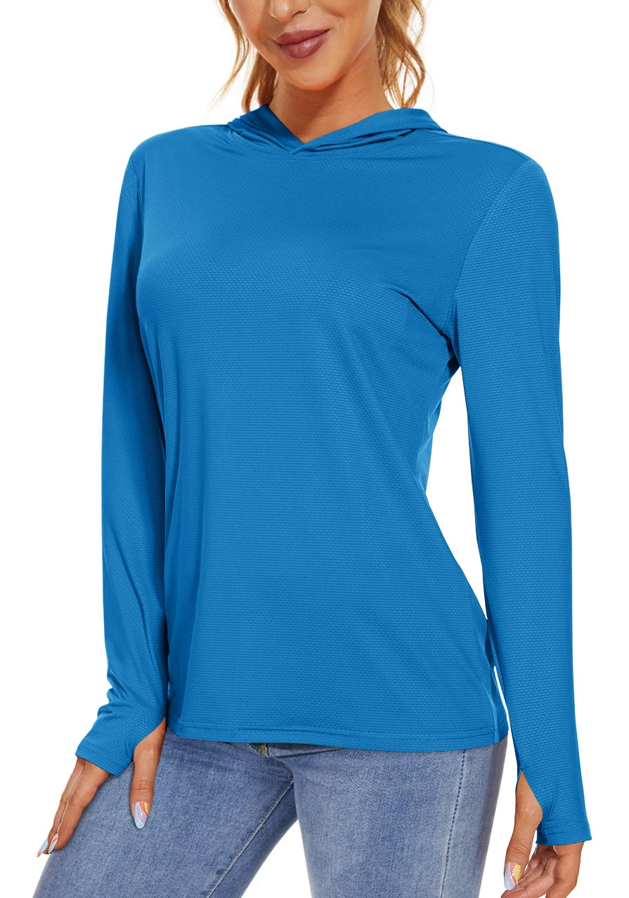 Long Sleeve Sports T-Shirt with Hood