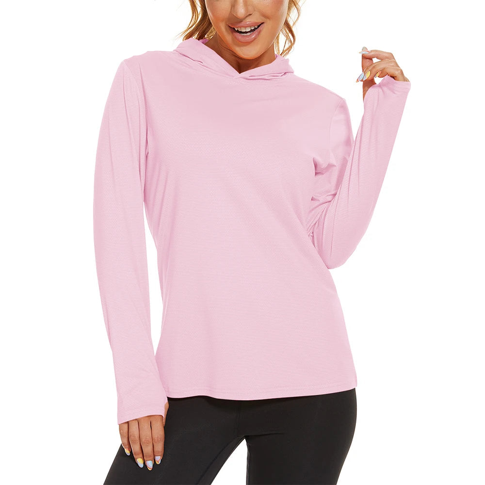 Long Sleeve Sports T-Shirt with Hood