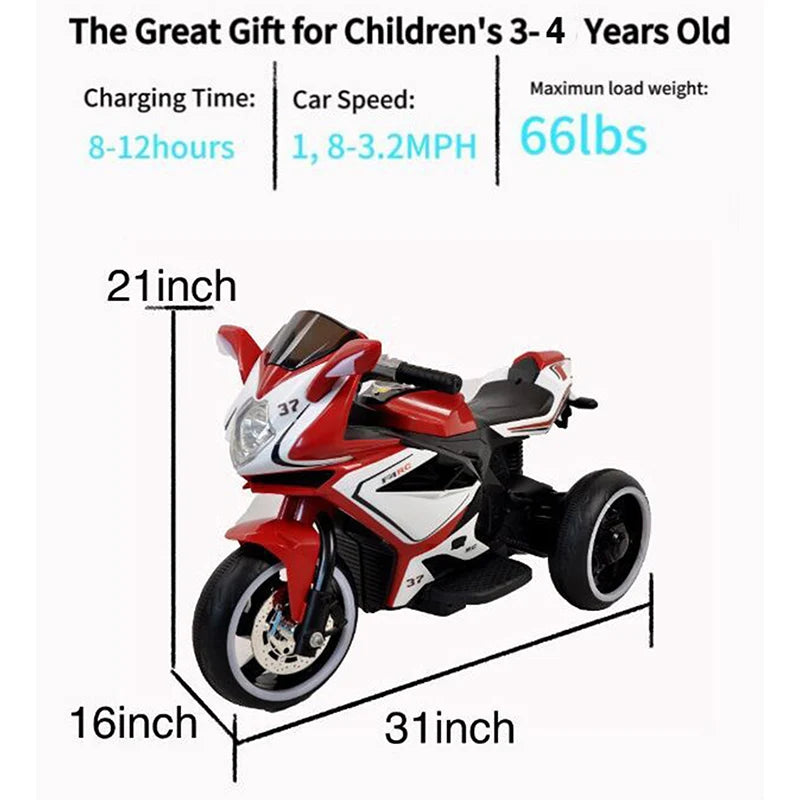 Electric motorcycle for children