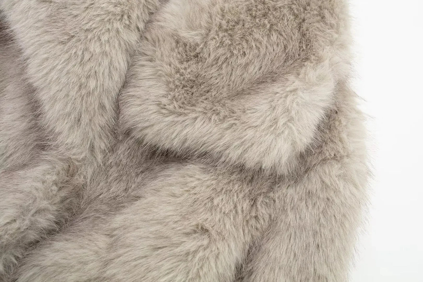 Women's Short Faux Fur Long Sleeve Coat