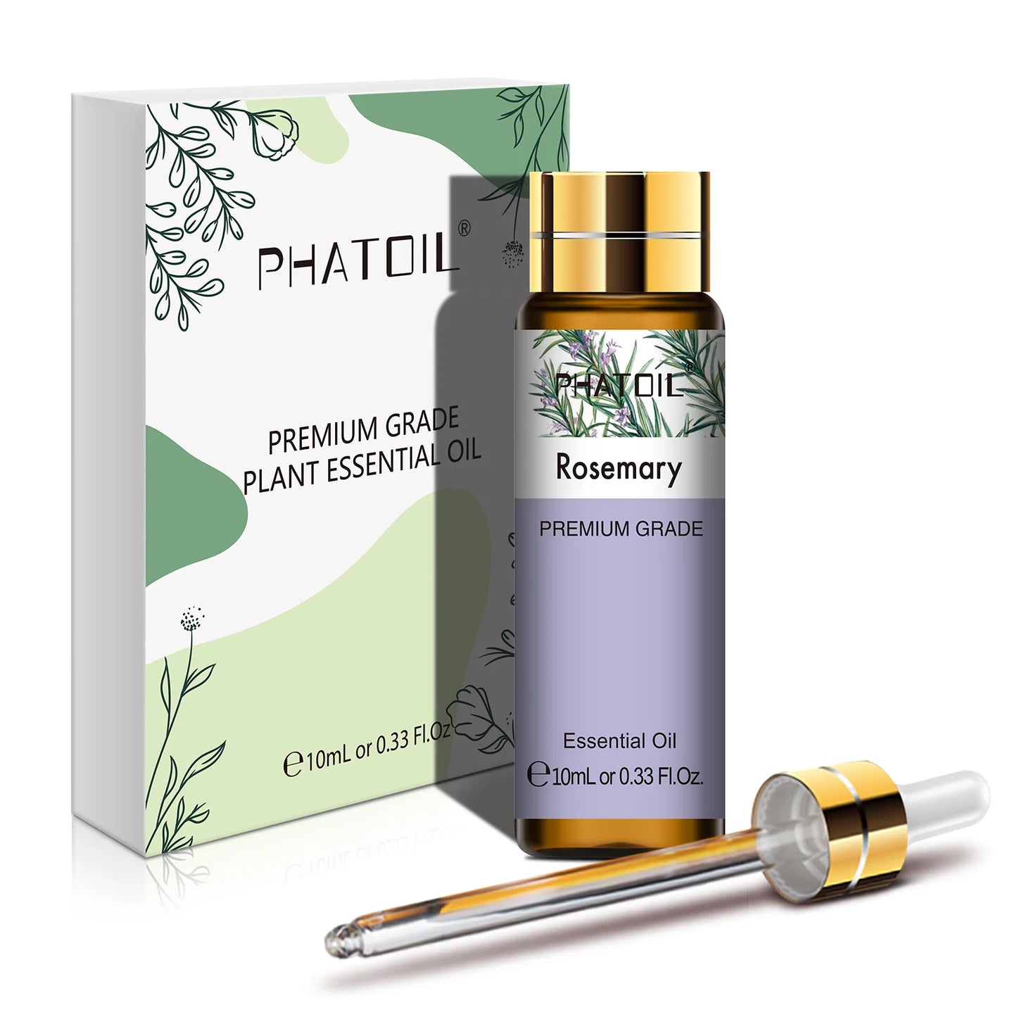 PHATOIL 10ml Sandalwood Lemon Essential Oil Pure Natural Frankincense Thyme Tea tree Rosemary Geranium Oils for Diffuser DIY
