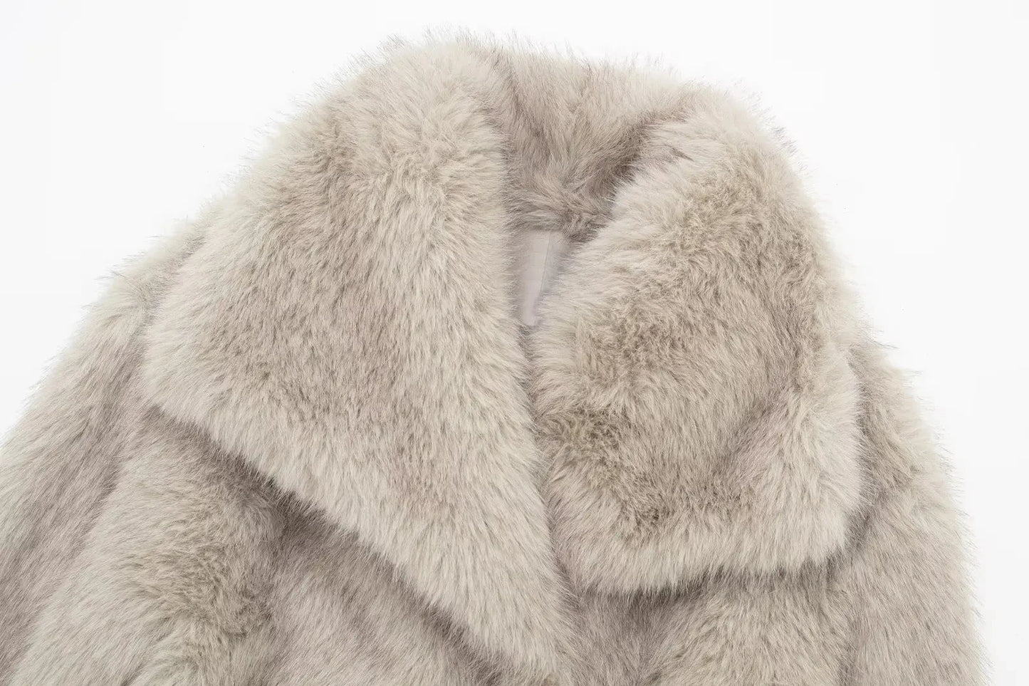 Women's Short Faux Fur Long Sleeve Coat