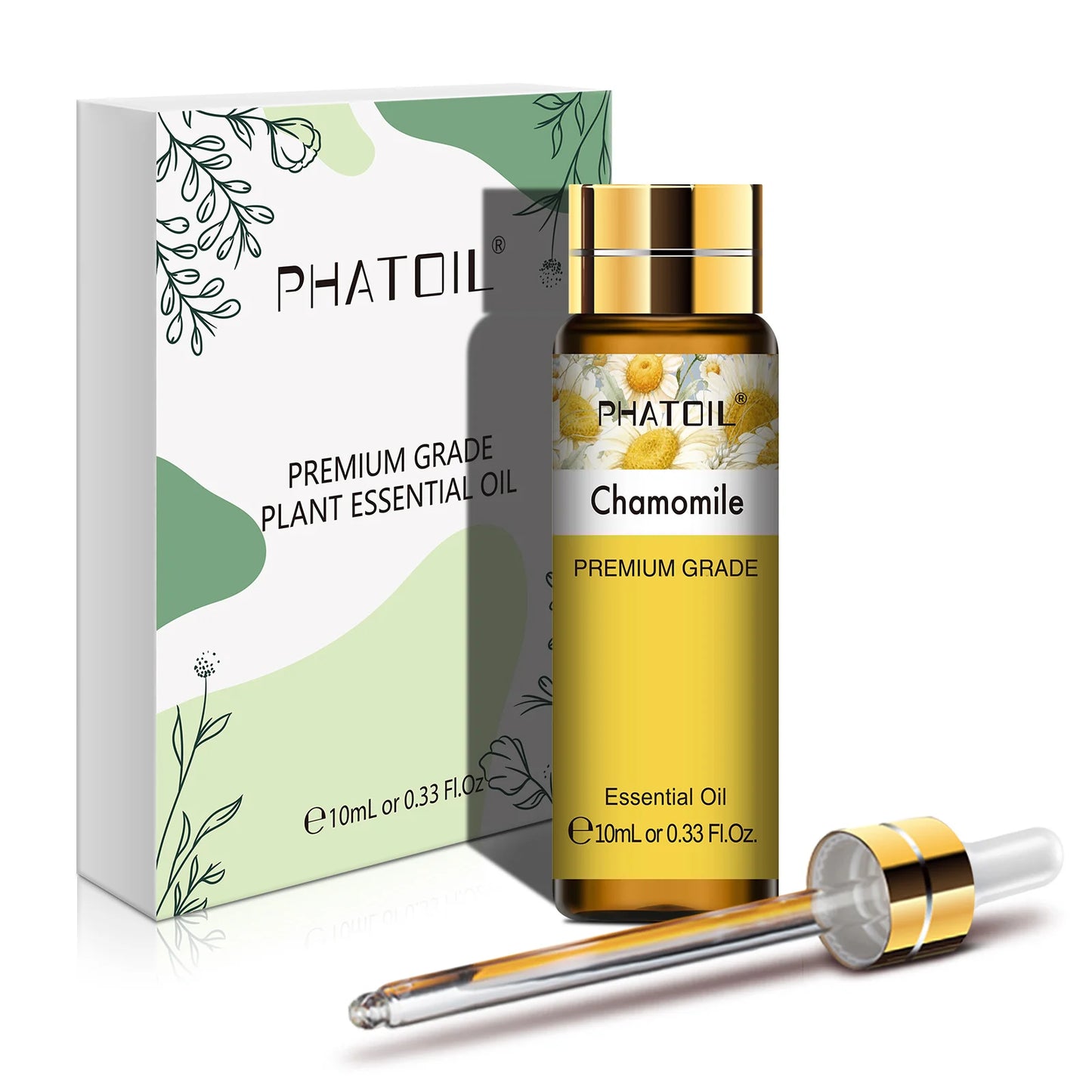 PHATOIL 10ml Sandalwood Lemon Essential Oil Pure Natural Frankincense Thyme Tea tree Rosemary Geranium Oils for Diffuser DIY