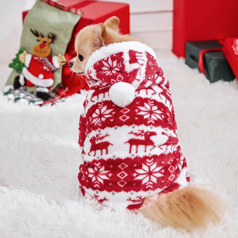 Warm dog pajamas, for winter