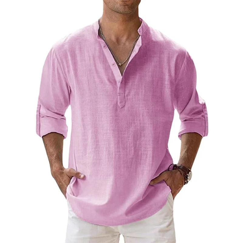 Men's lightweight casual cotton shirt