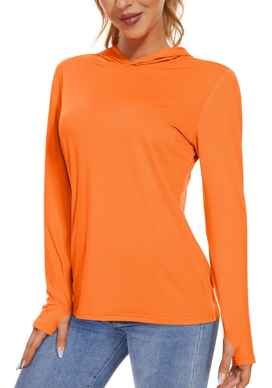 Long Sleeve Sports T-Shirt with Hood