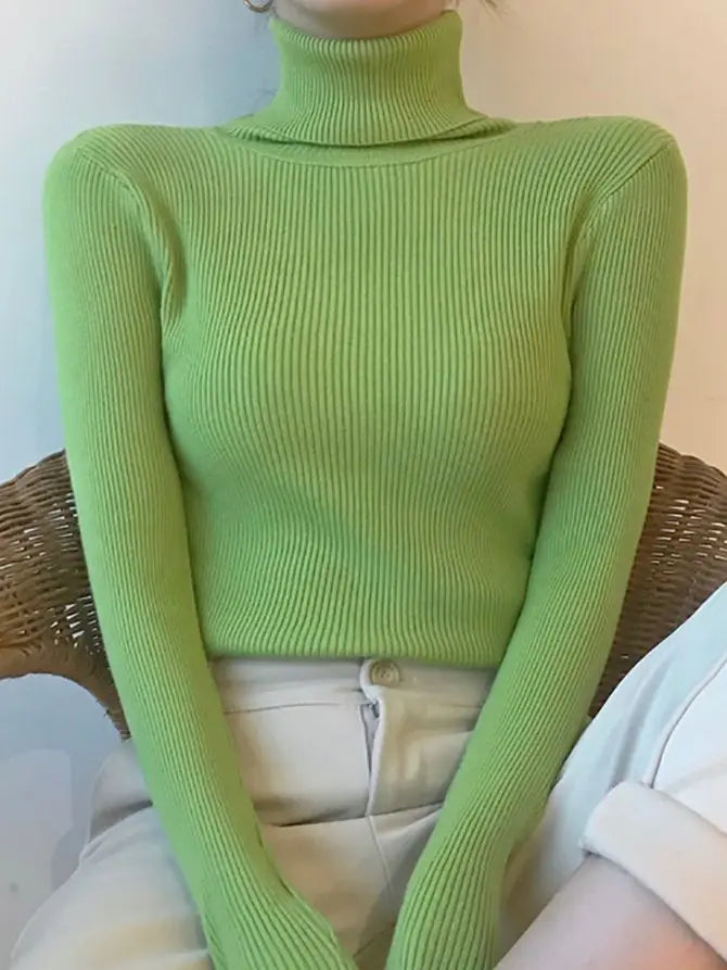 Autumn Women's Turtleneck Cashmere Sweater