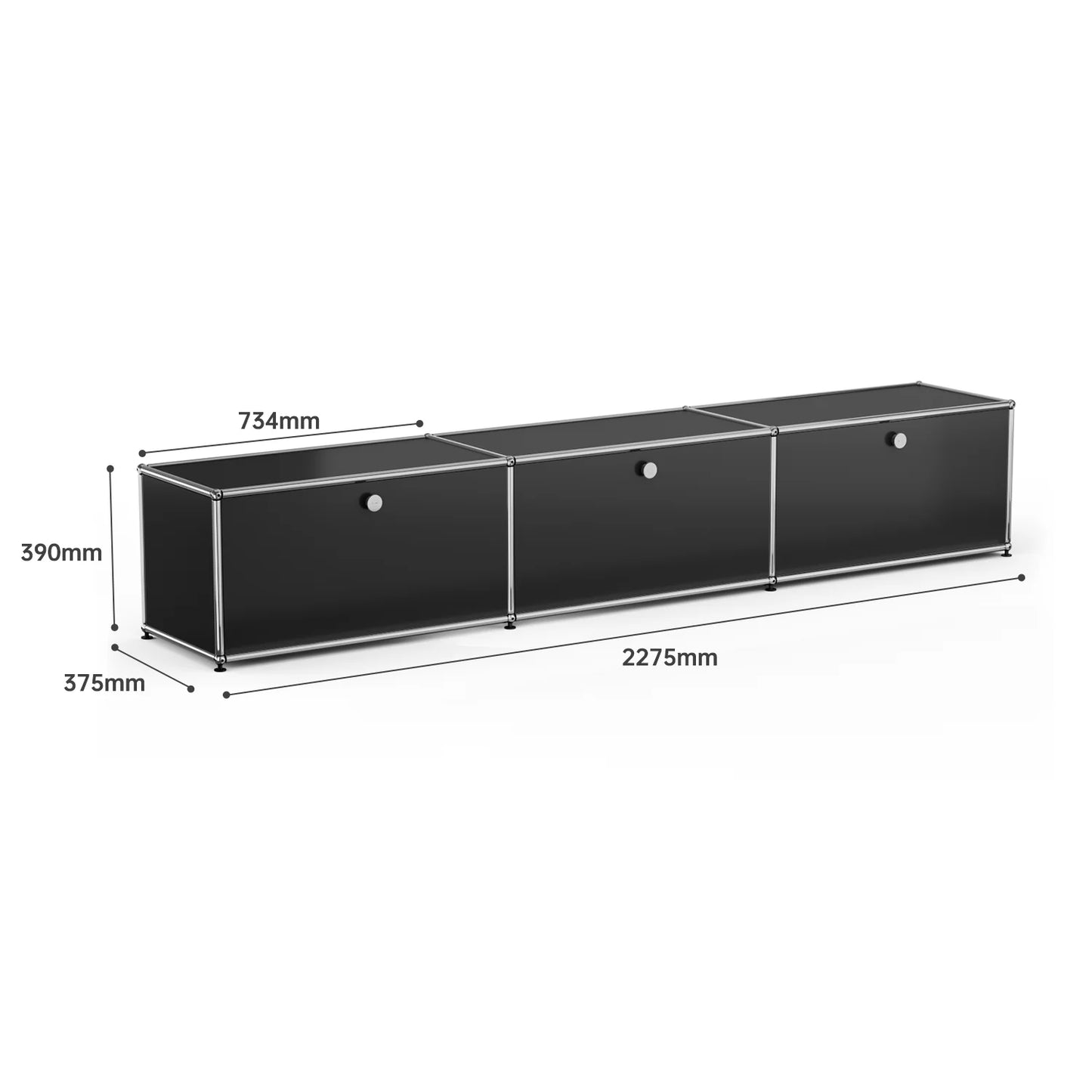 Living room side cabinet, stainless steel metal panel
