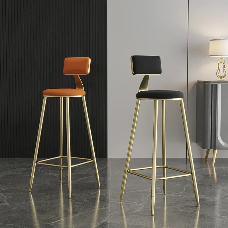 Luxurious bar stool, made of steel