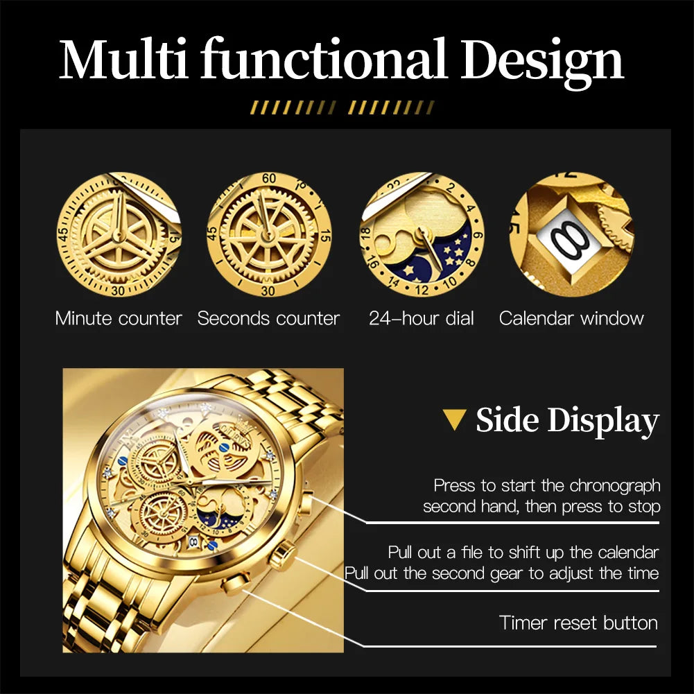 Luxury Fashion Men's Watch, Water Resistant