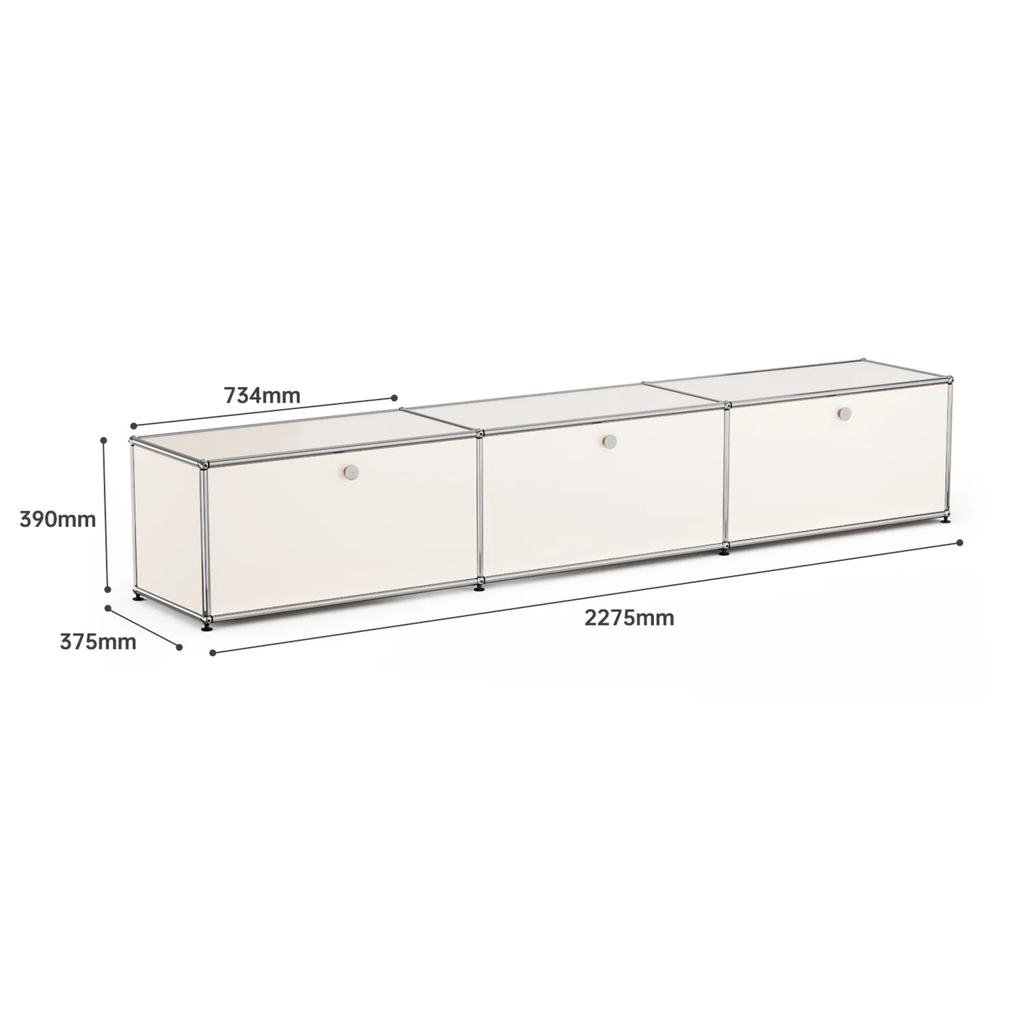 Living room side cabinet, stainless steel metal panel