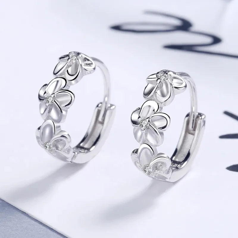 Silver earrings for women