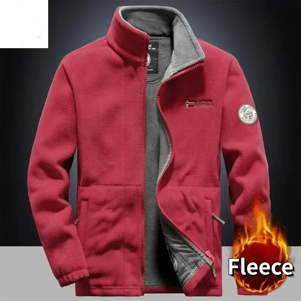 Men's Winter Warm Fleece Jacket Windproof Outerwear