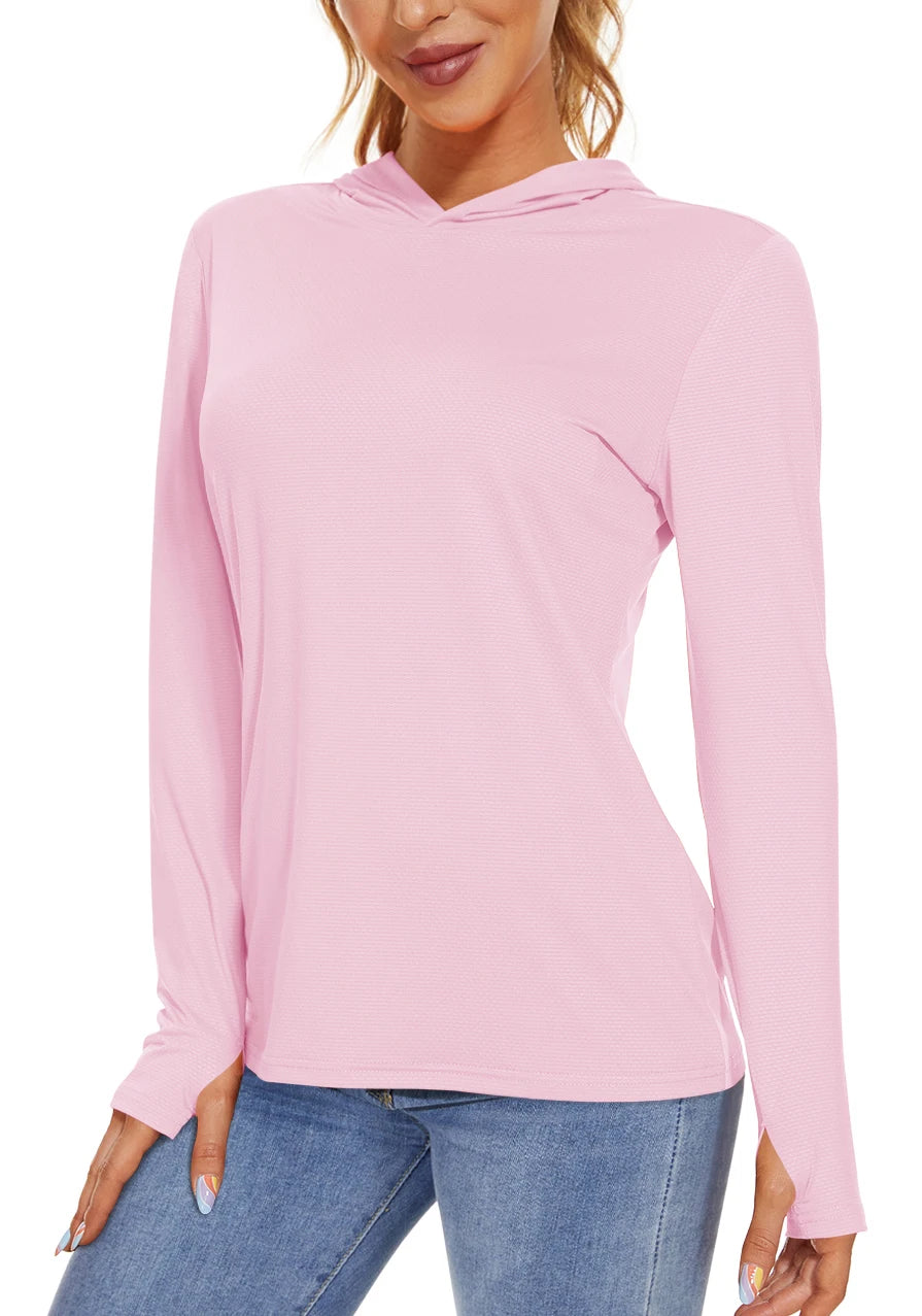 Long Sleeve Sports T-Shirt with Hood