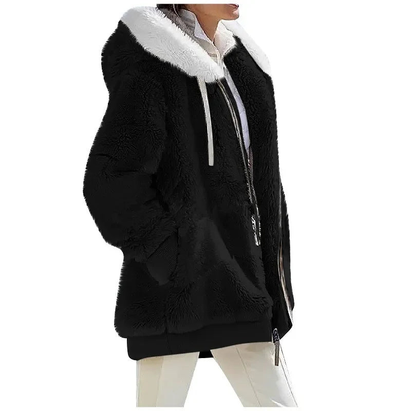 Women's casual cashmere coat