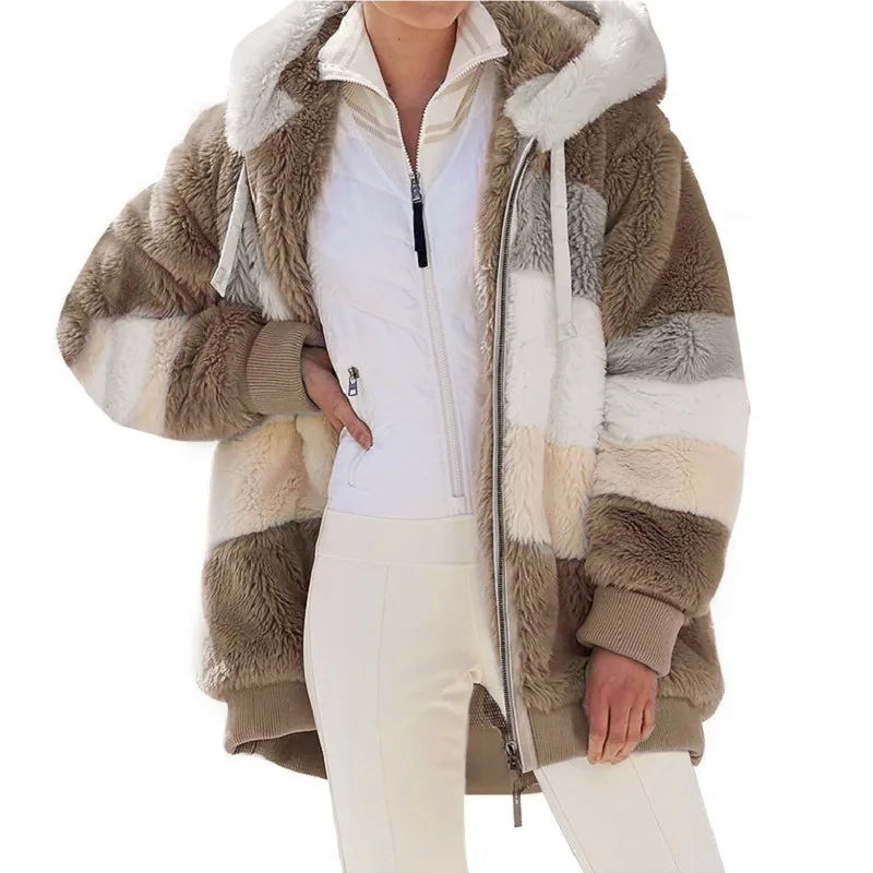 Women's Oversized Jacket Ladies Loose Outerwear Coat