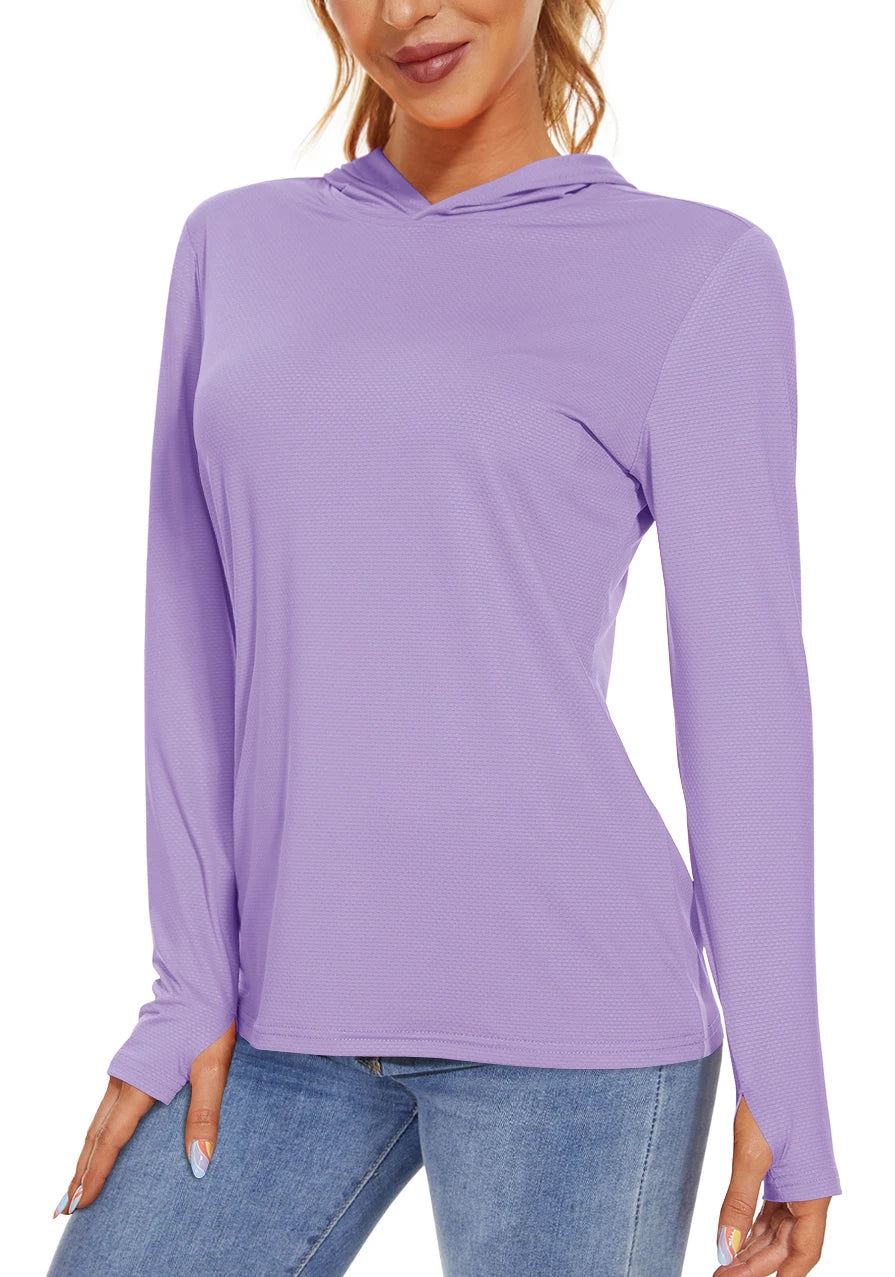 Long Sleeve Sports T-Shirt with Hood