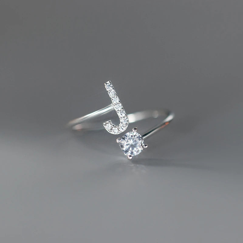 Soft ring for women, letter ring