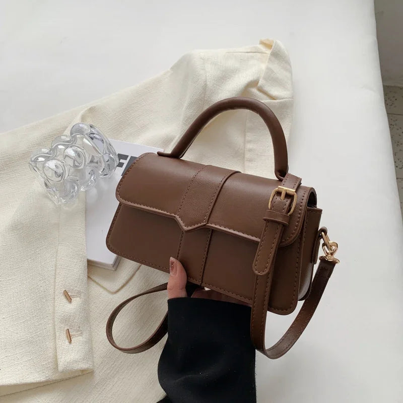 Women's PU Leather Shoulder Bag - Elegant Crossbody Bag