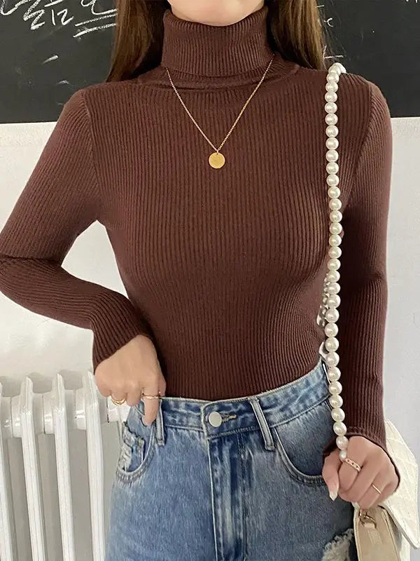Autumn Women's Turtleneck Cashmere Sweater