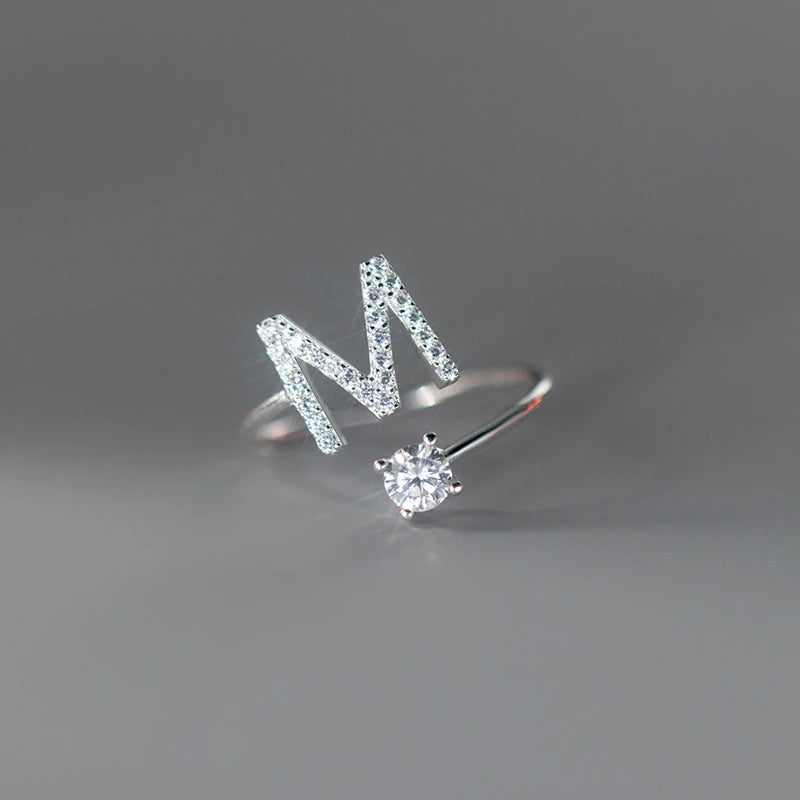 Soft ring for women, letter ring