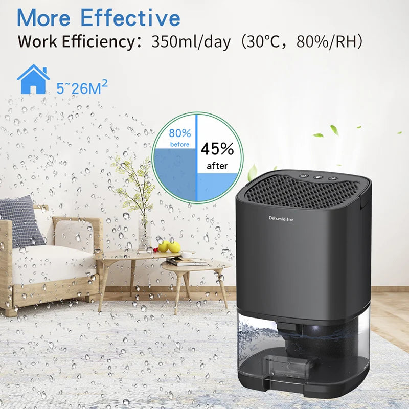 Portable air dehumidifier