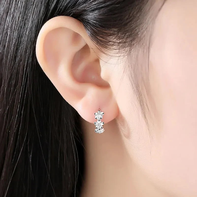 Silver earrings for women