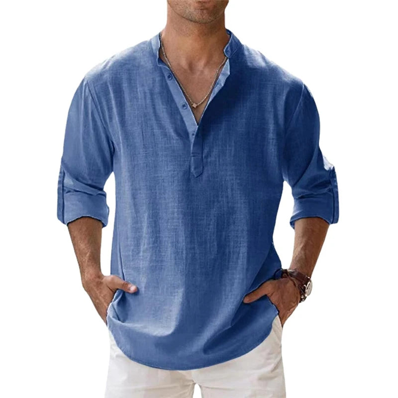 Men's lightweight casual cotton shirt