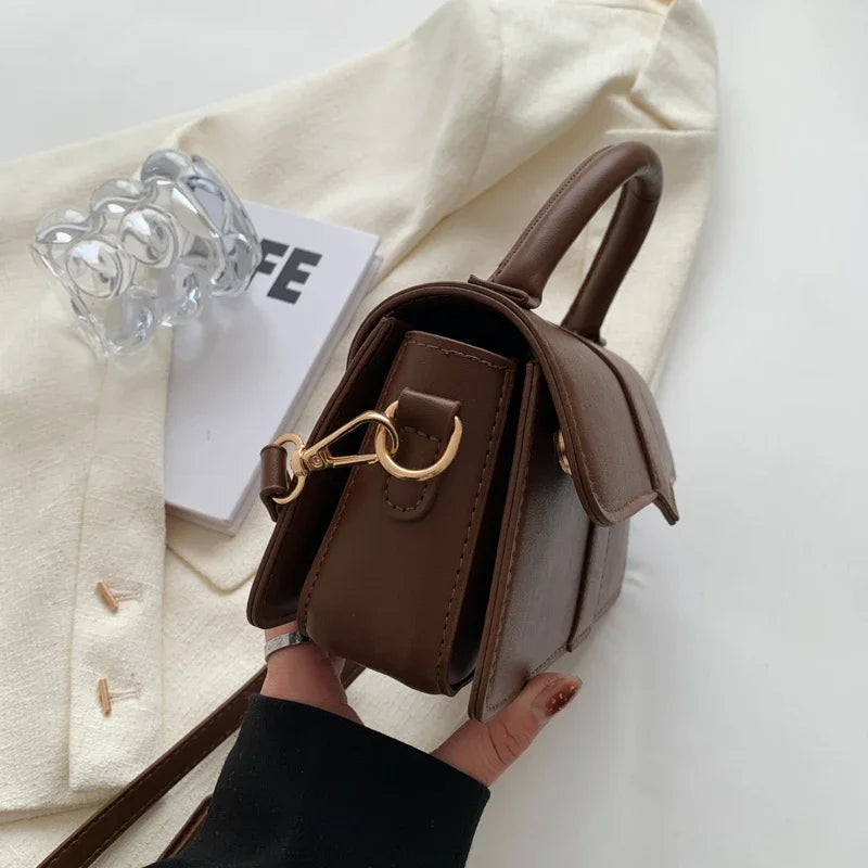 Women's PU Leather Shoulder Bag - Elegant Crossbody Bag