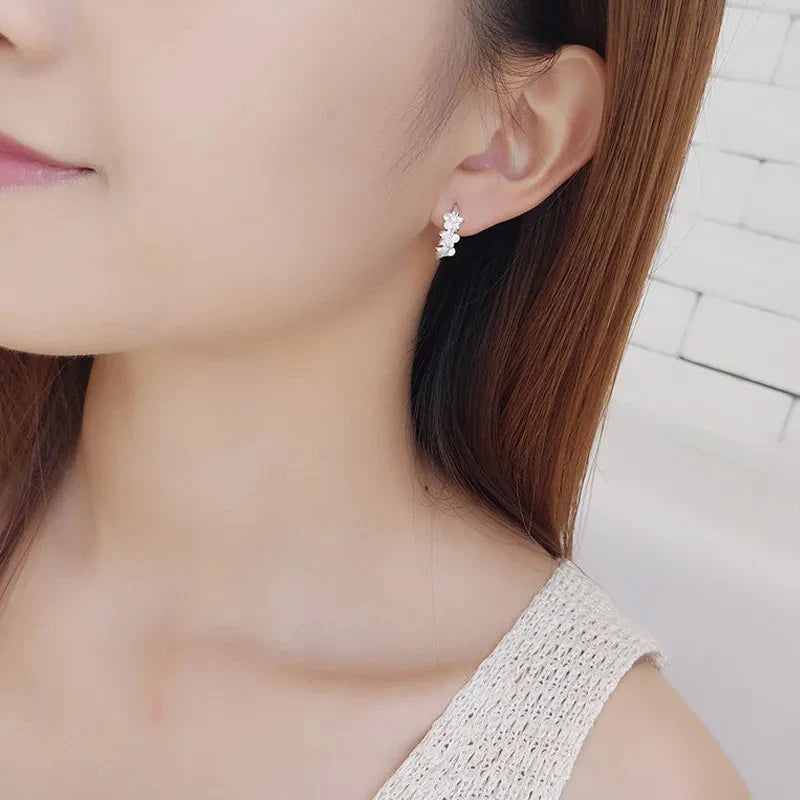 Silver earrings for women