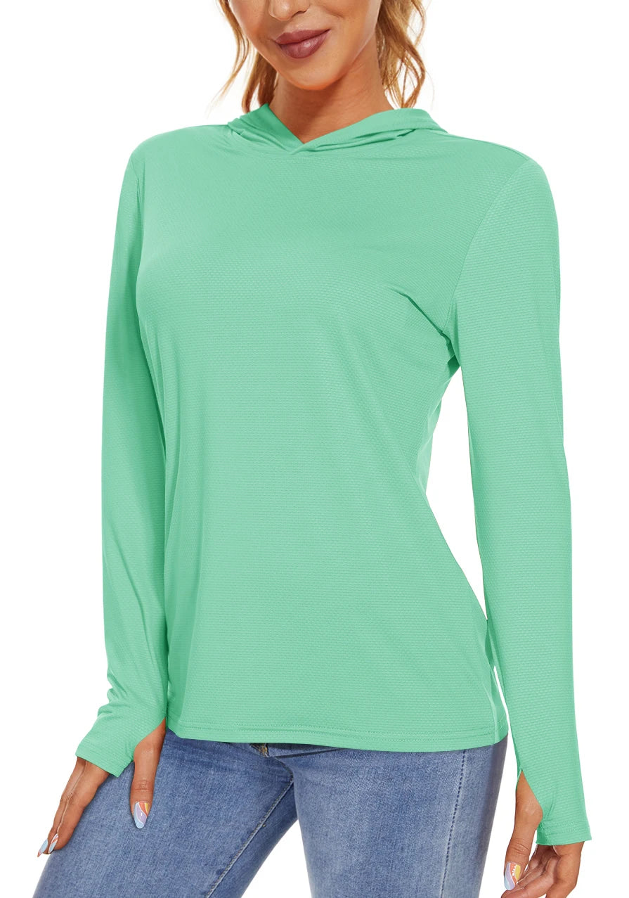 Long Sleeve Sports T-Shirt with Hood