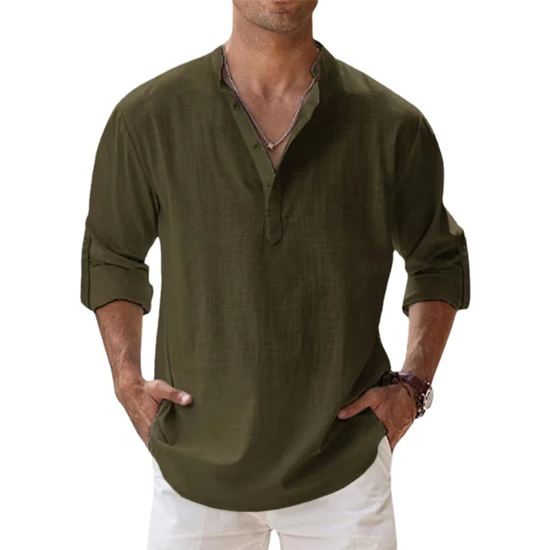 Men's lightweight casual cotton shirt