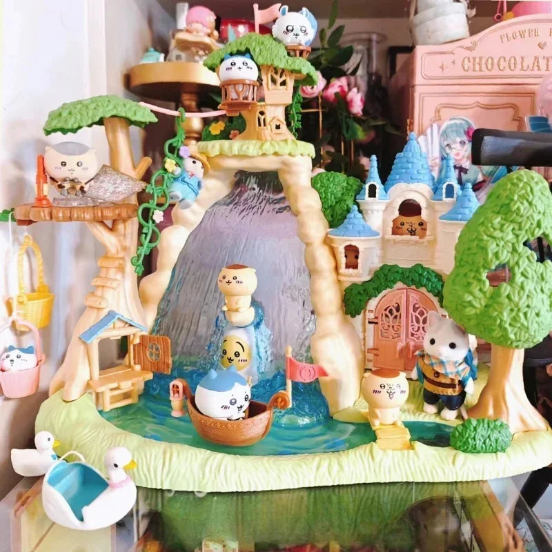 Simulation Forest Reindeer Family Doll Kawaii Cute Doll Forest Exploration Kids Model Toys Room Ornament Birthday Gift For Girls