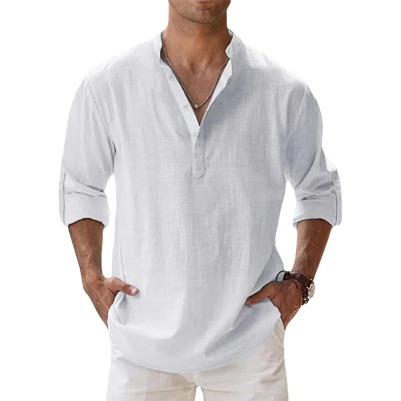 Men's lightweight casual cotton shirt