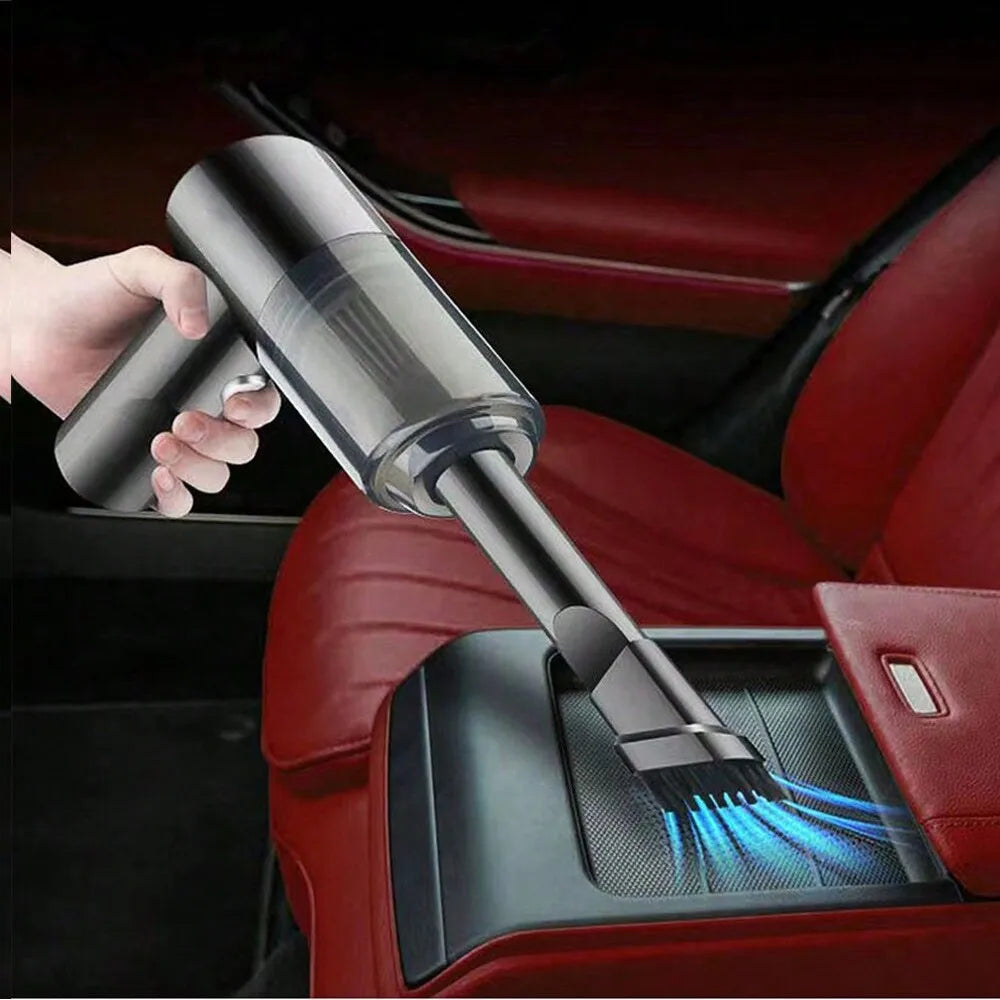 Compact vacuum cleaner with suction and blowing