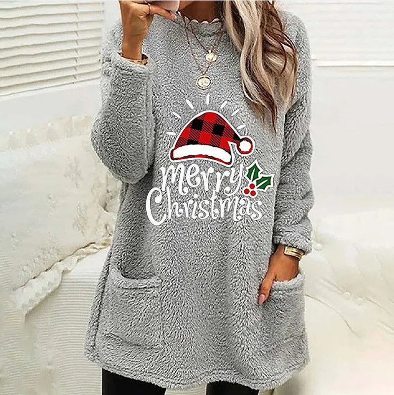 Long winter blouse, with beautiful and elegant print