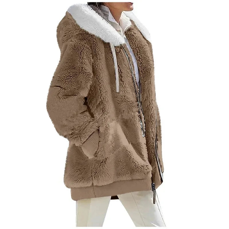 Women's casual cashmere coat