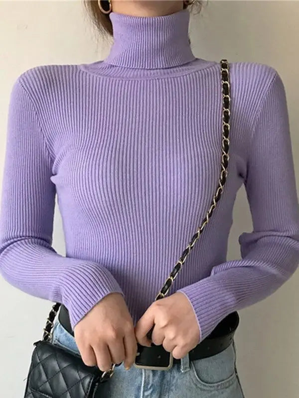 Autumn Women's Turtleneck Cashmere Sweater